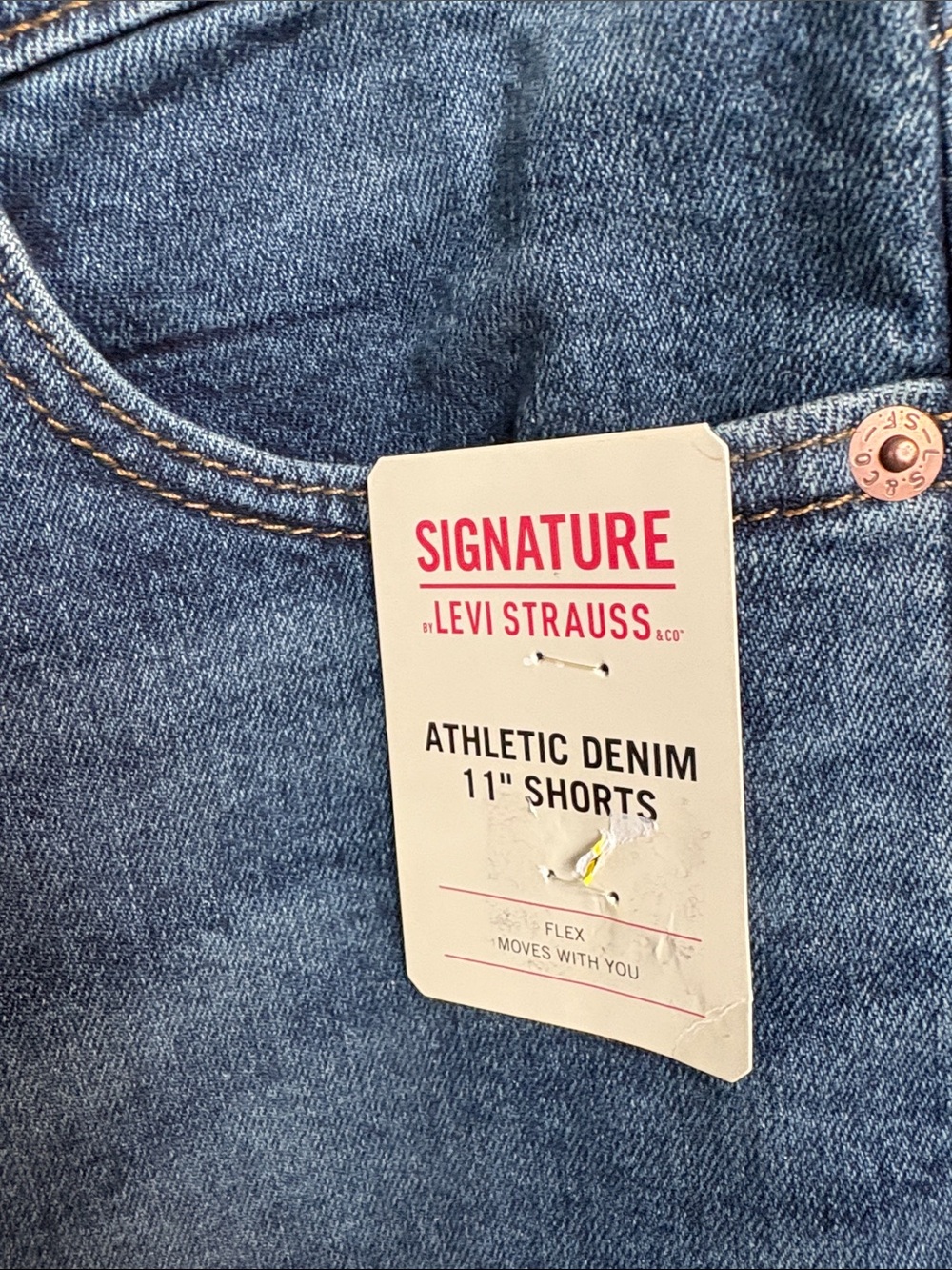 Signature Men's Blue Jean Shorts - Classic Denim - Picture 2 of 4